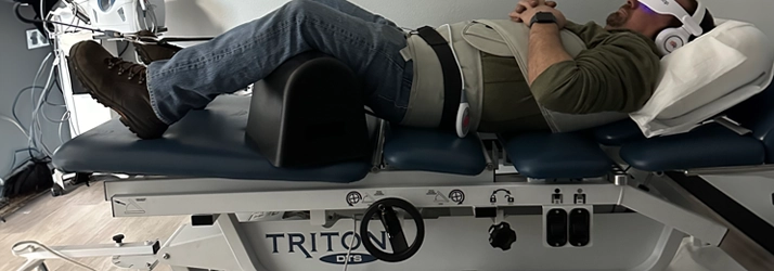 Chiropractic Reno NV Man In Decompression Machine