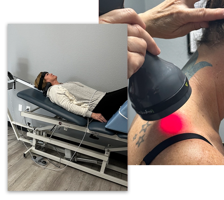 Chiropractic Reno NV Patients Receiving Laser Therapy And Spinal Decompression